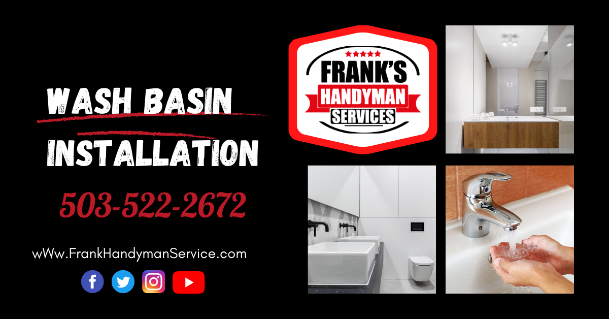 Wash Basin Installation.