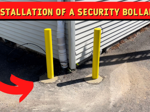 Installation of a security bollard