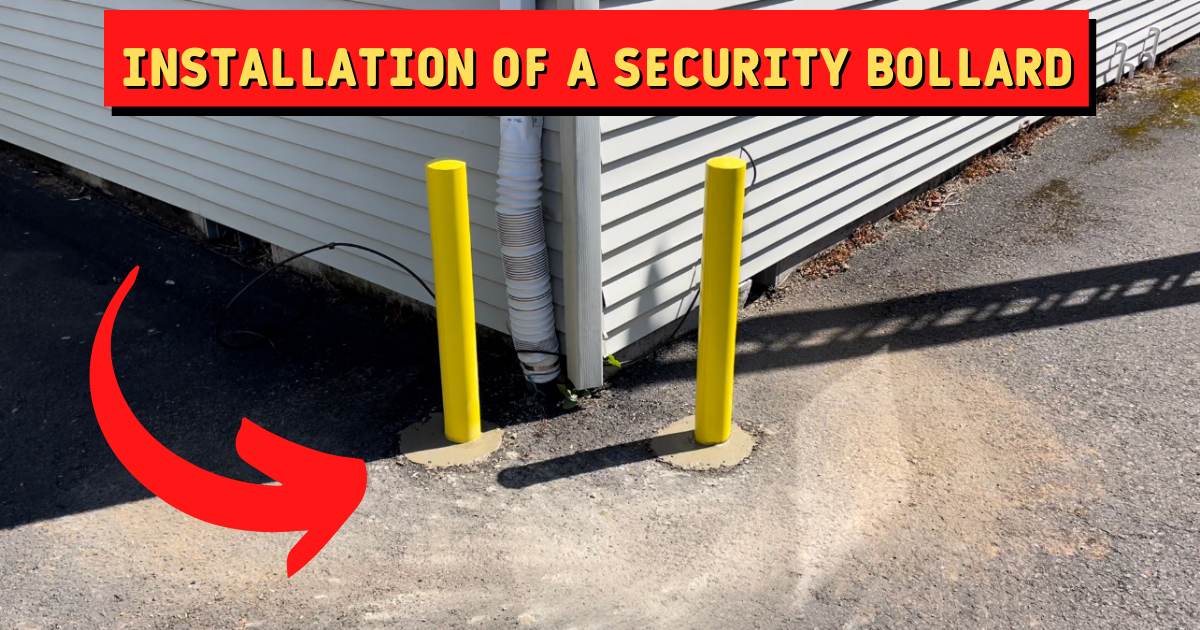 Installation of a security bollard