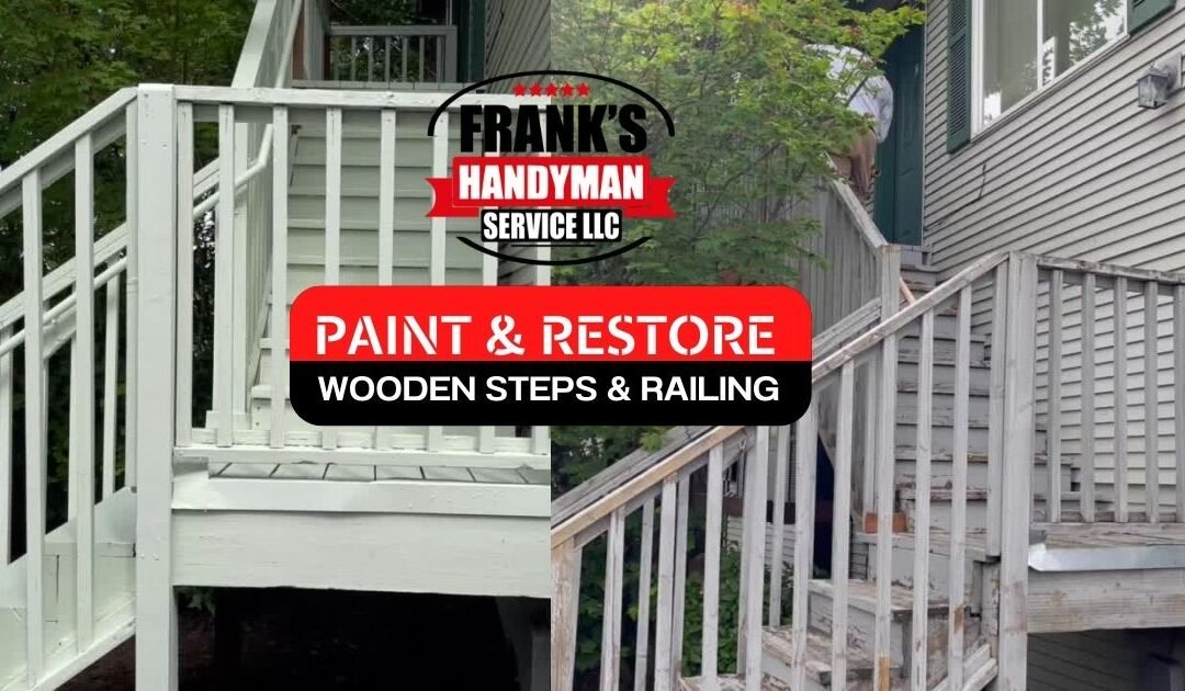 Paint & Restore Wooden Steps & Railing