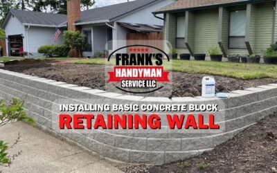 Installing Basic Concrete Block Retaining Wall