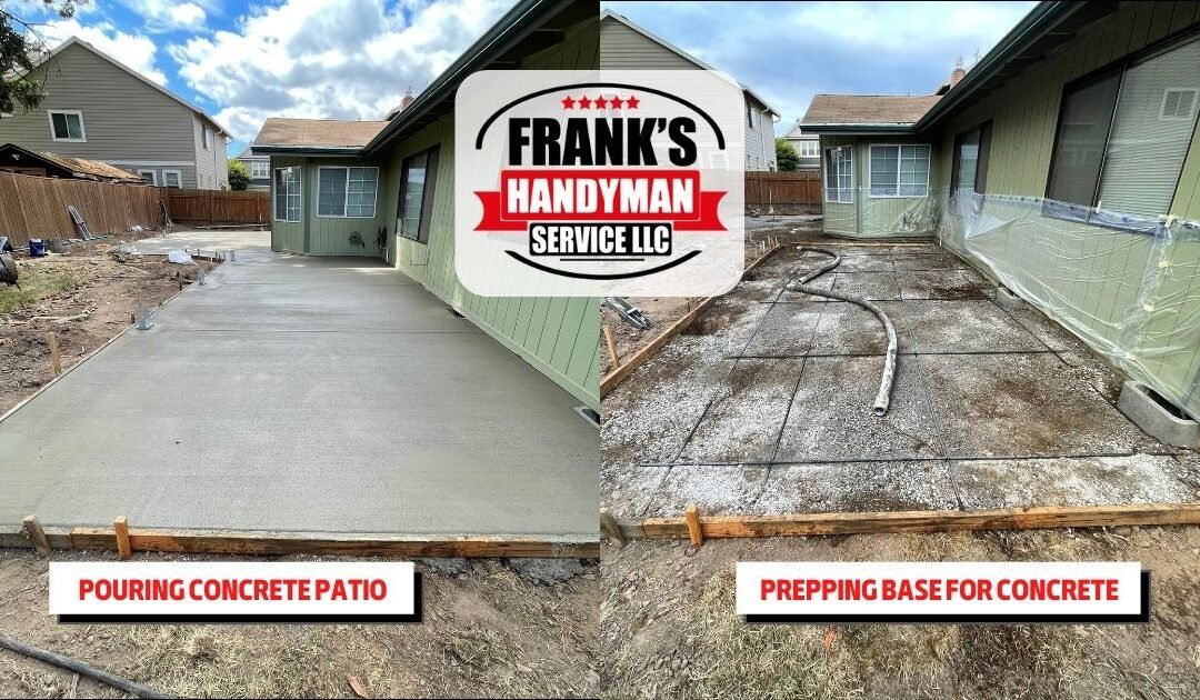 Prepping Base For Concrete & Pouring Concrete Patio