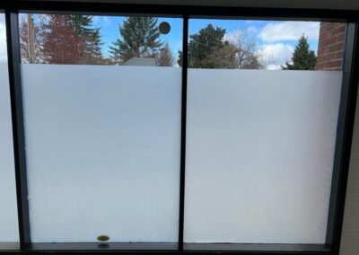 Window privacy film installation