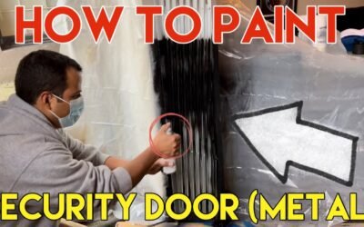 DIY Guide on How to Paint a Metal Security Door in Two Colors (Black & White)