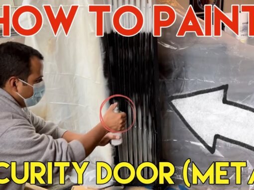 DIY Guide on How to Paint a Metal Security Door in Two Colors (Black & White)