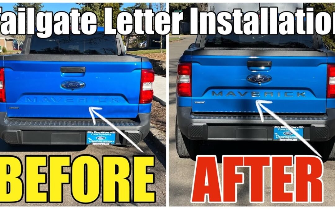 DIY Guide to Installing Tailgate Letter Inserts on a 2022 Ford Maverick