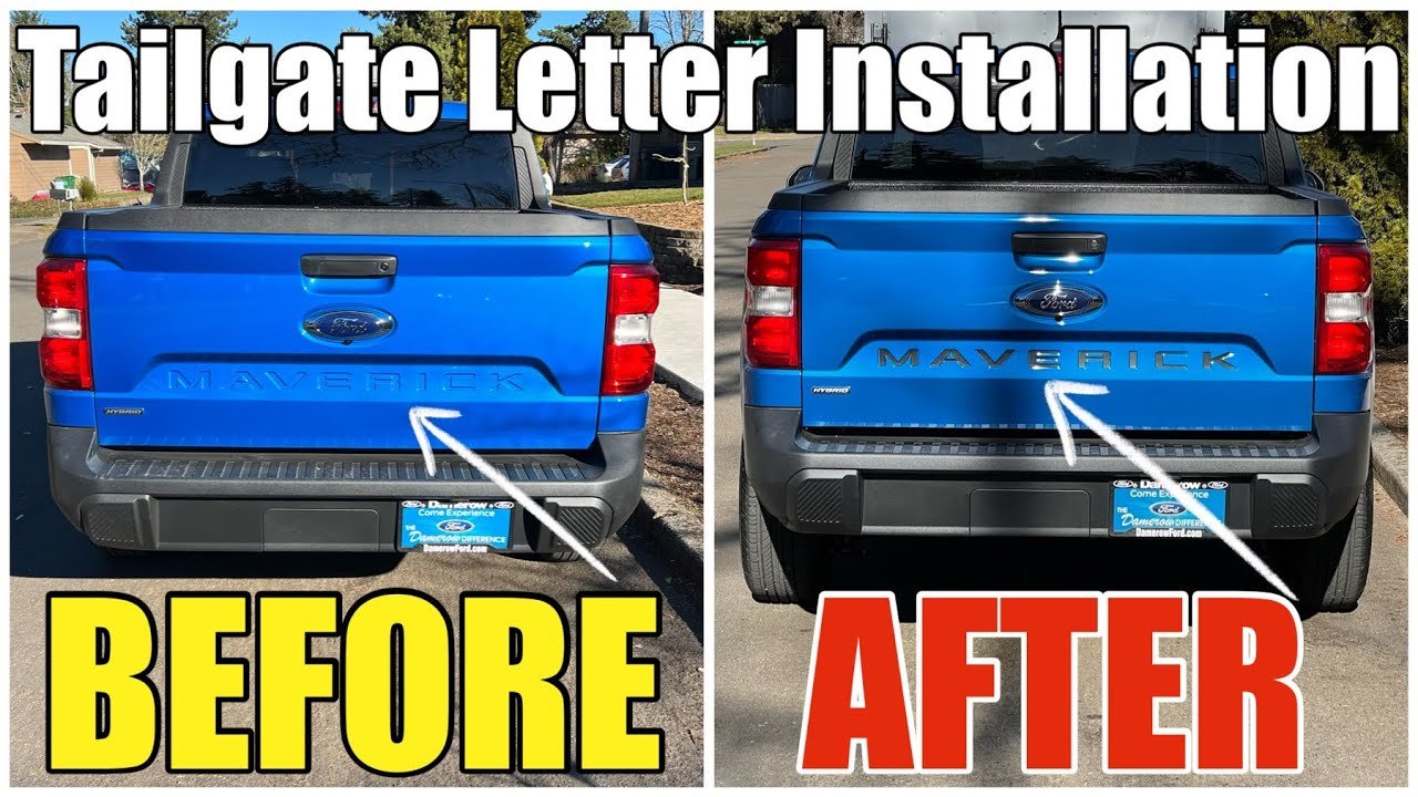 DIY Guide to Installing Tailgate Letter Inserts on a 2022 Ford Maverick