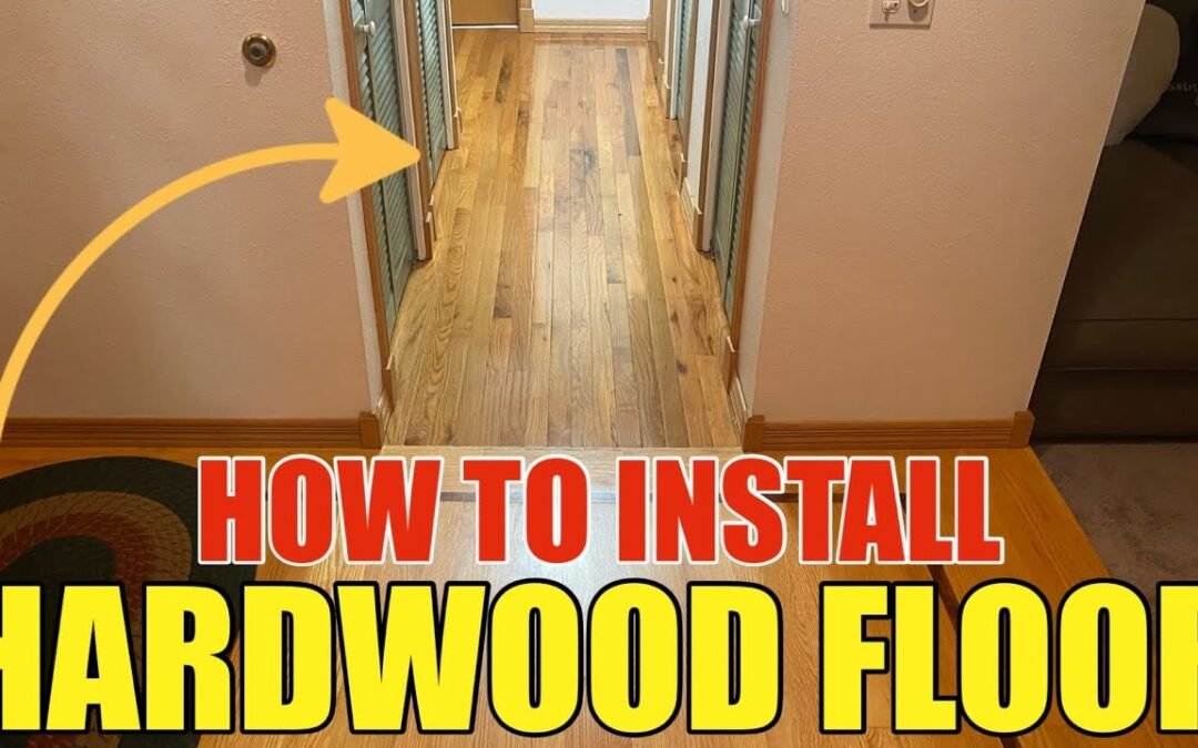 How to Install Bruce Plano Marsh Hardwood Flooring from Home Depot in the Hallway Step by Step