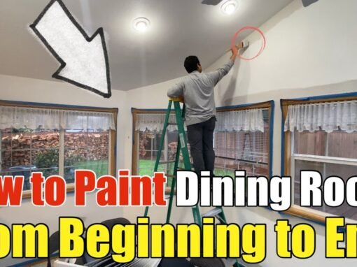 How To Paint A Dining Room with Lots of Windows Using Basic Hand Tools: Step-by-Step DIY Guide