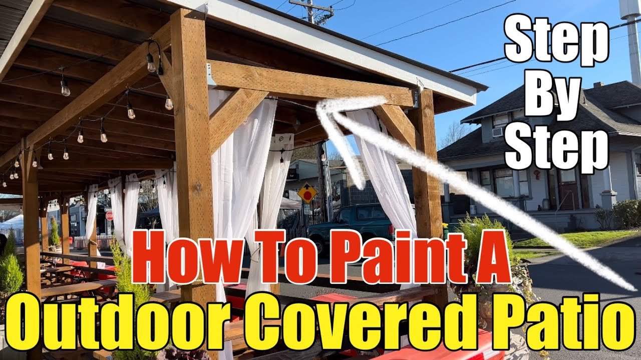 How to Paint an Outdoor Covered Patio: Step-by-Step Guide with Modern Exterior Paint & Stain with Sealant