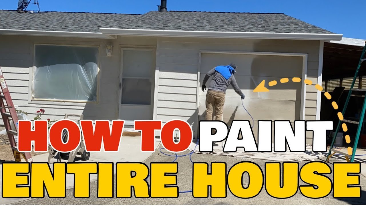 How to Paint the Entire Exterior of a House Step by Step with Graco X5 Airless Paint Sprayer Review