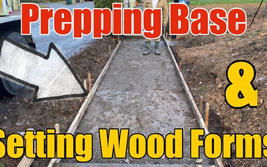 How to Prep the Base and Set Wood Forms for a Concrete Public Sidewalk: Step-by-Step DIY