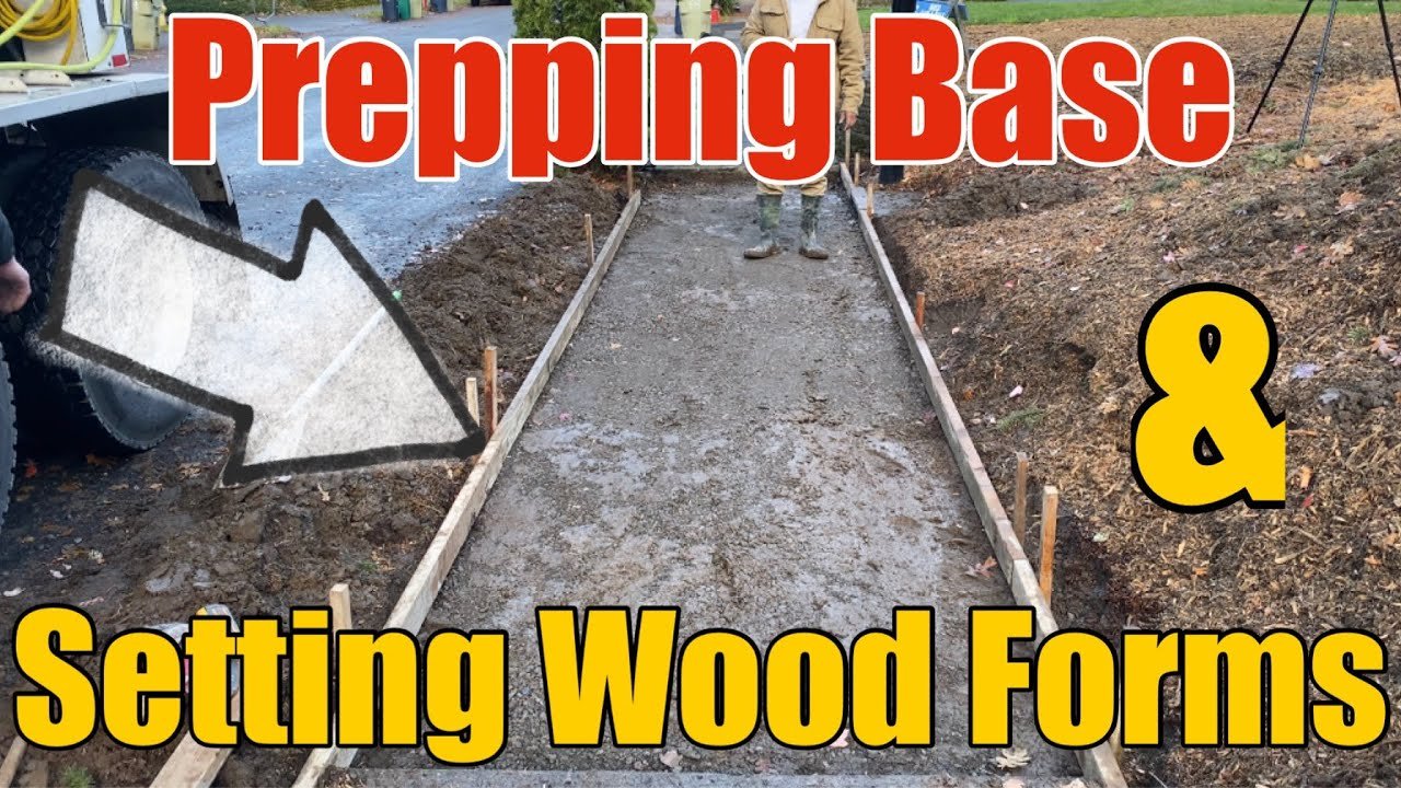How to Prep the Base and Set Wood Forms for a Concrete Public Sidewalk: Step-by-Step DIY