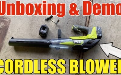 Unboxing & Demonstration of Ryobi ONE+ 18V 100MPH 280CFM Cordless Battery Jet Fan Leaf Blower