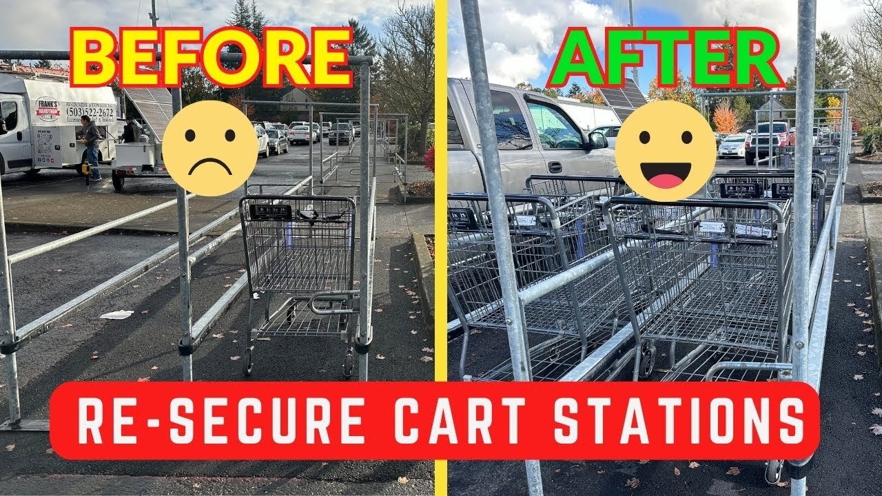Step-by-Step Guide: How to Secure and Level Shopping Cart Stations in a Parking Lot