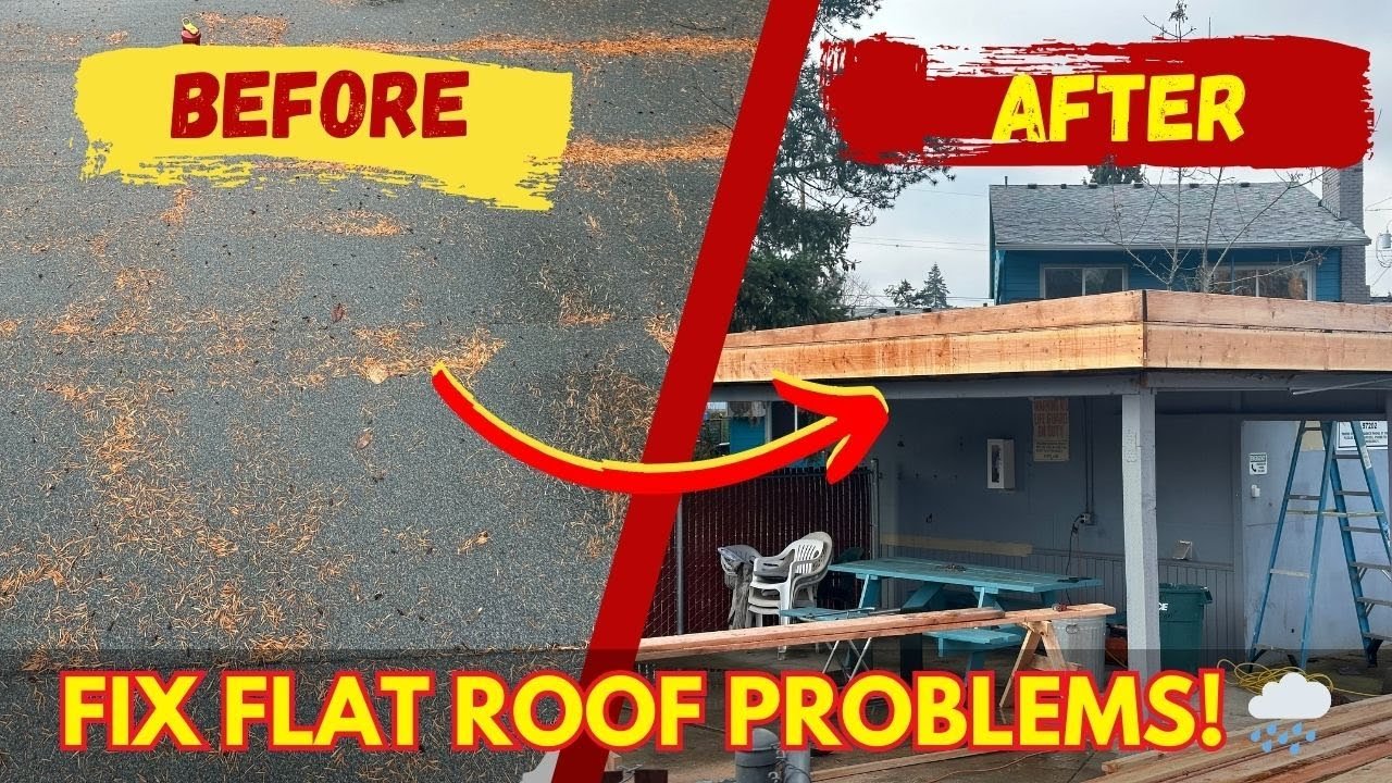 How to Add a Slope to a Flat Roof to Prevent Water Damage 🌧️