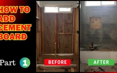 How to Add Cement Board to Bathroom Walls🛠️