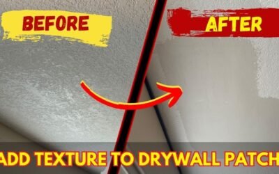 How to Add Texture to a Drywall Patch: DIY Guide 🎨