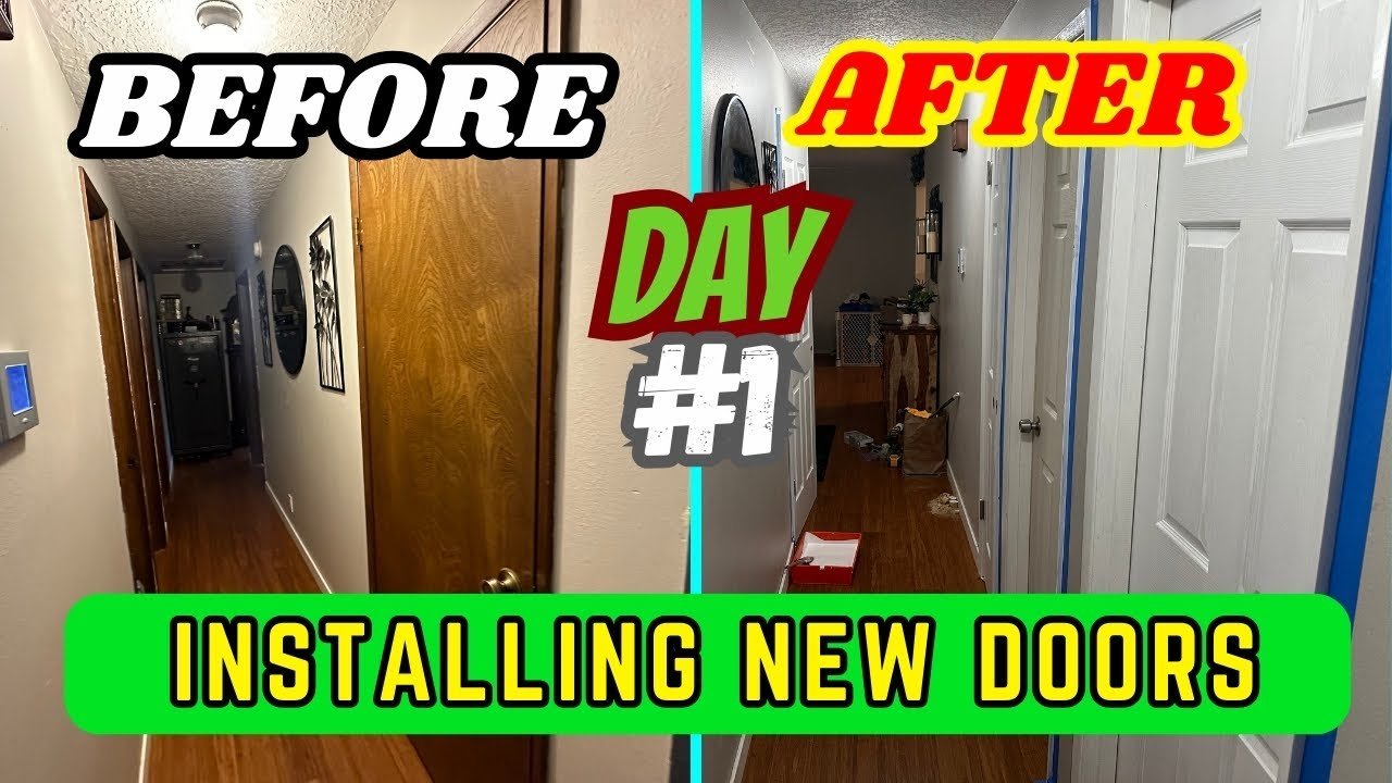 How to Prep and Install New Doors🖌️