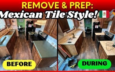 How to Remove Old Countertops and Prepare for Installing Mexican Tiles 🛠️🇲🇽