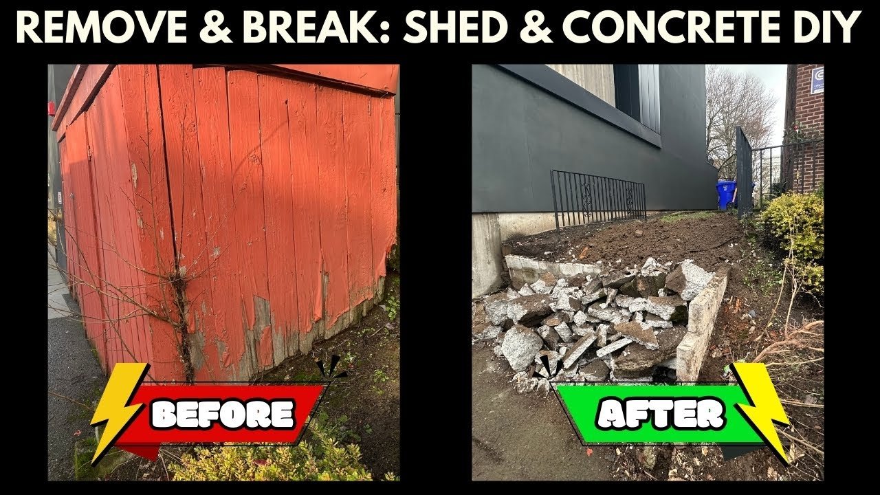 Step-by-Step Guide: How to Remove an Old Shed and Break Up Concrete