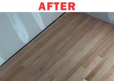 Finished vinyl floor installation in Portland home by Frank Handyman Services – After photo