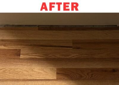 Finished hardwood flooring installed in Portland – After photo by Frank Handyman Services