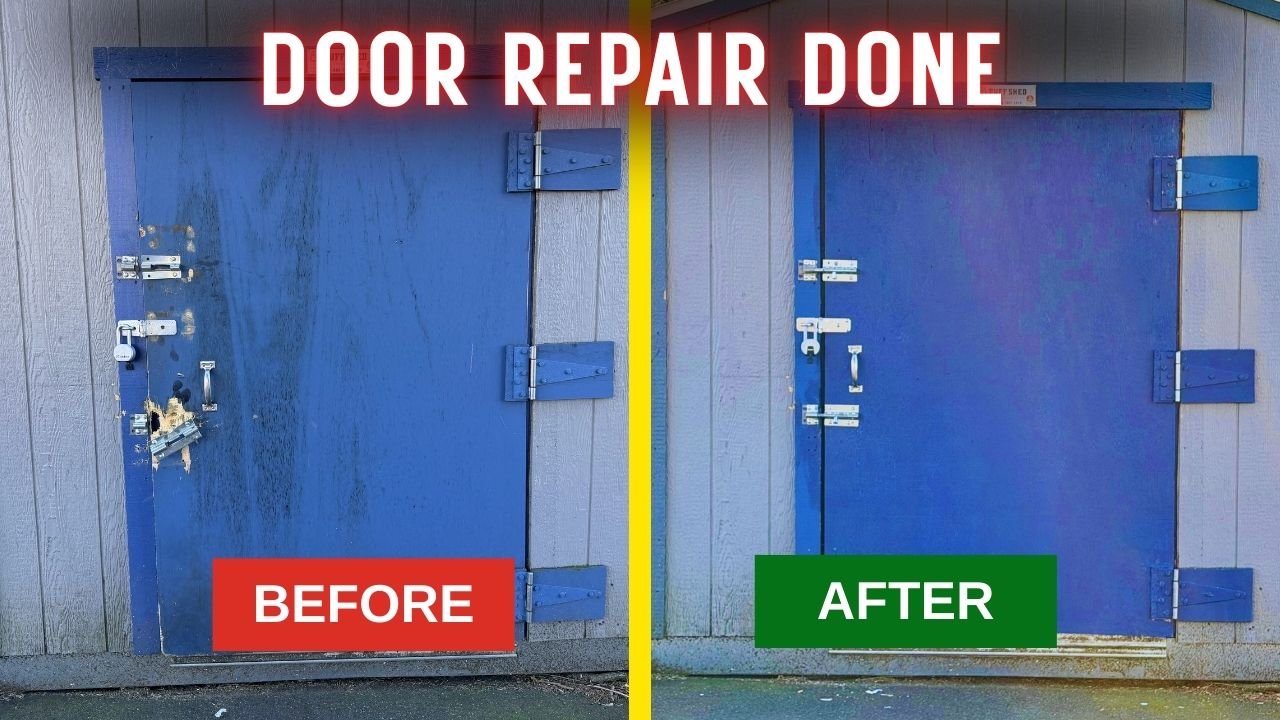 Commercial exterior storage door repair completed in Portland Oregon