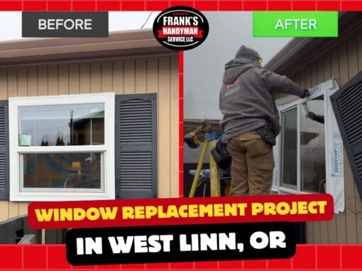 Before and after window replacement project completed in West Linn Oregon